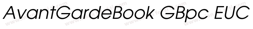 AvantGardeBook GBpc EUC H字体转换